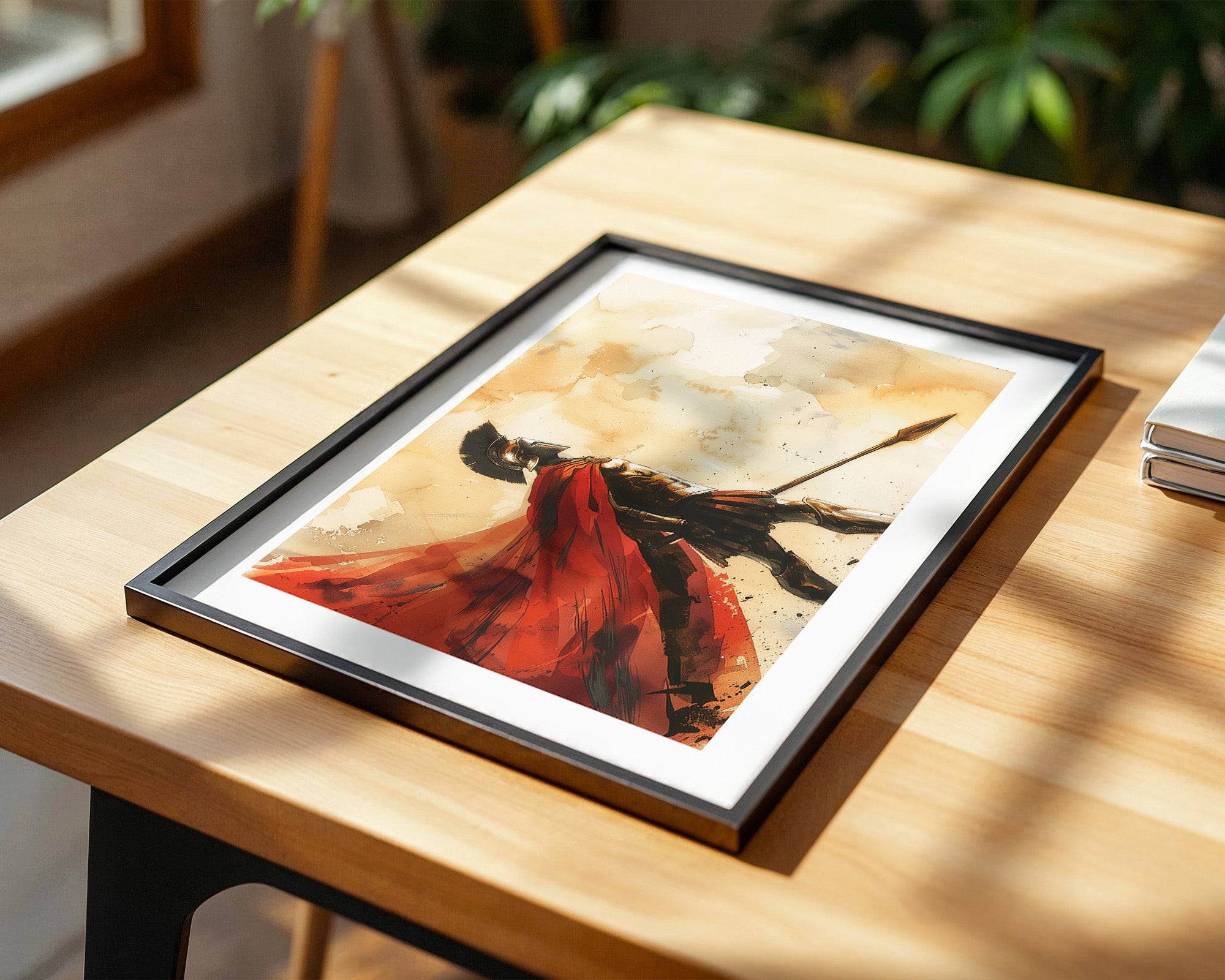 Spartaner Rüstung Aquarell