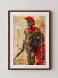 Römischer Krieger Aquarell