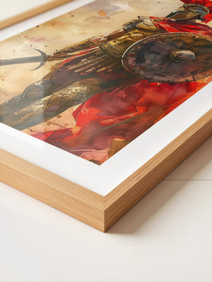 Römischer Krieger Aquarell