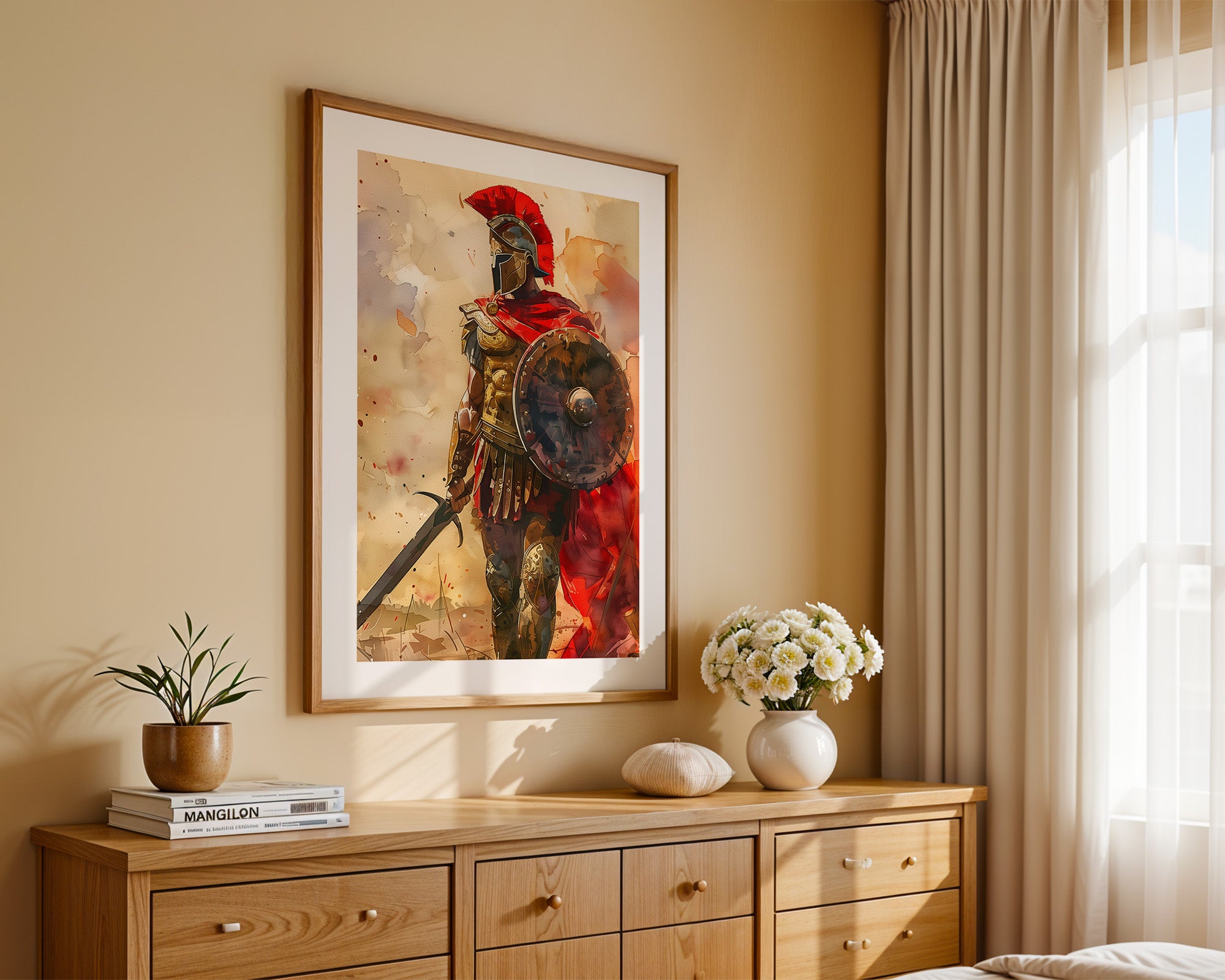 Römischer Krieger Aquarell