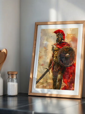 Römischer Krieger Aquarell