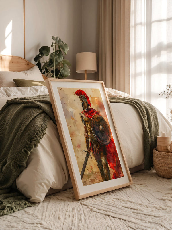 Römischer Krieger Aquarell