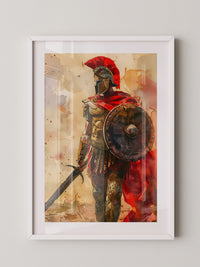 Römischer Krieger Aquarell