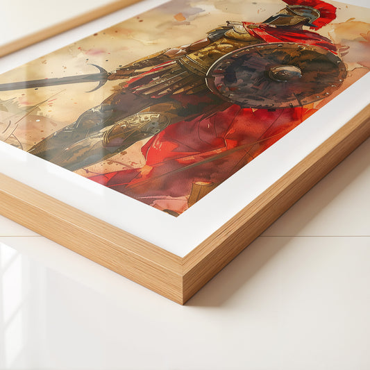 Römischer Krieger Aquarell