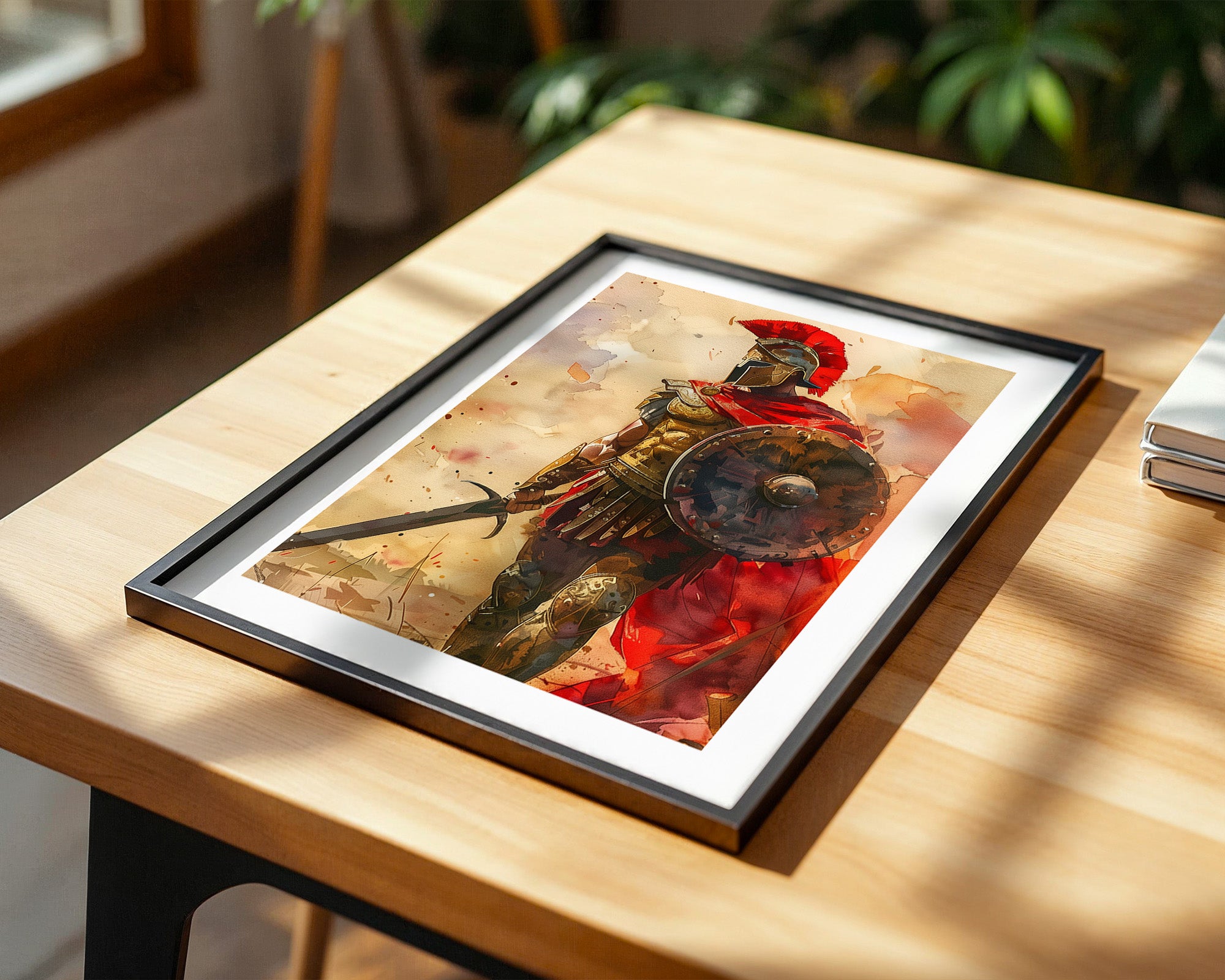 Römischer Krieger Aquarell