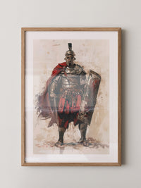 Römischer Soldat Roter Umhang