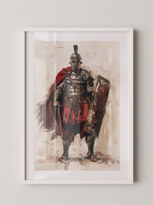 Römischer Soldat Roter Umhang