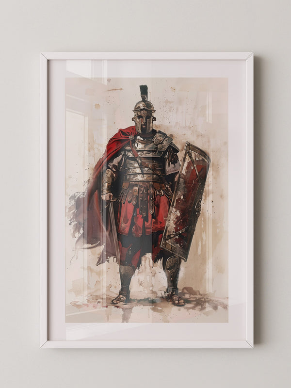 Römischer Soldat Roter Umhang