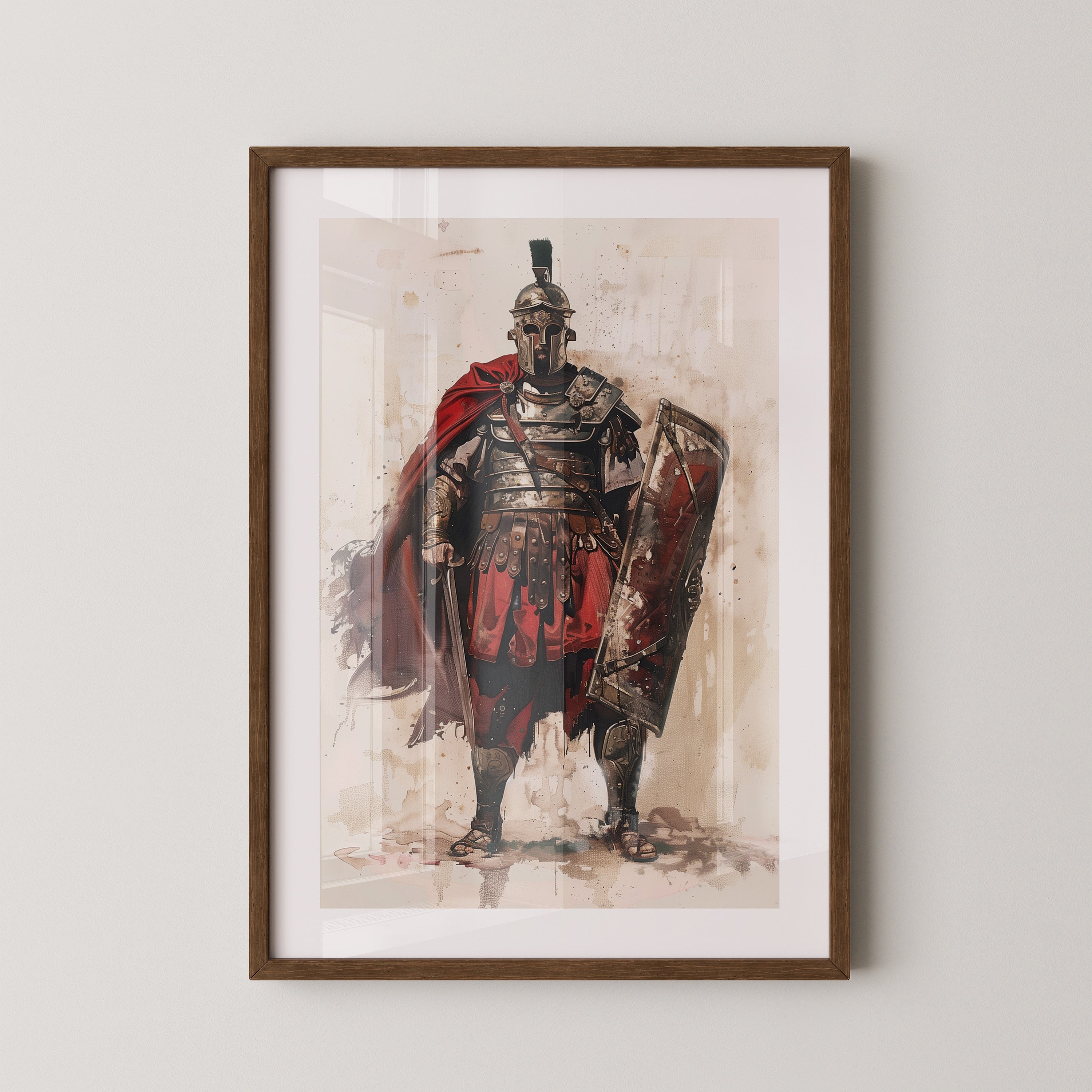 Römischer Soldat Roter Umhang