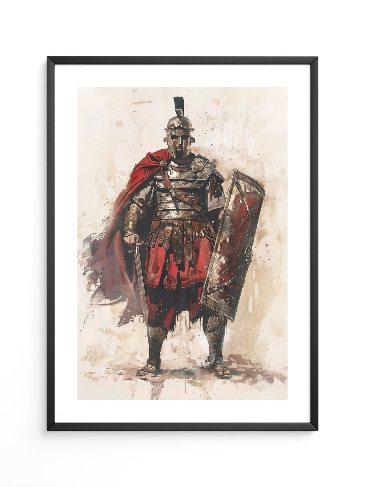 Römischer Soldat Roter Umhang