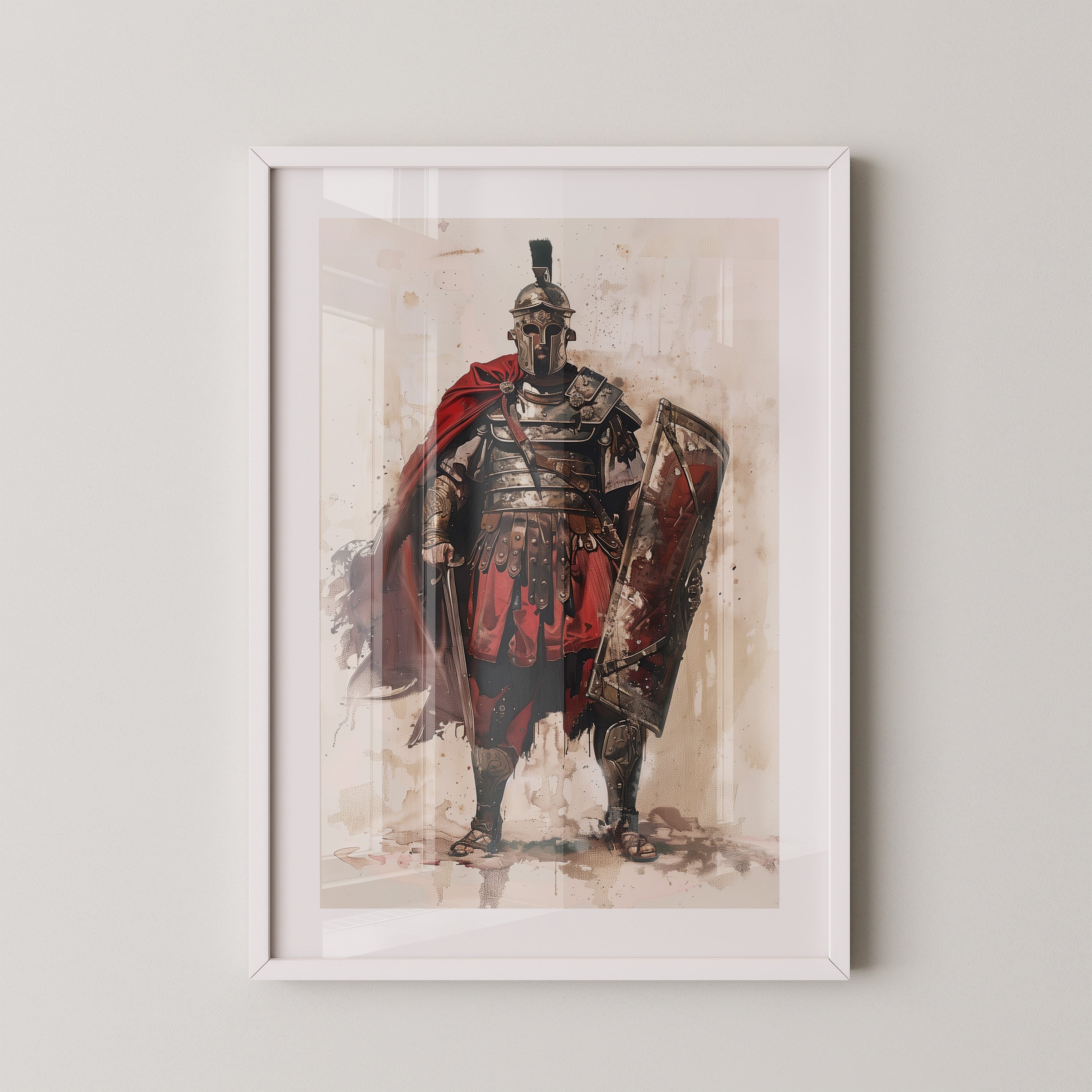 Römischer Soldat Roter Umhang