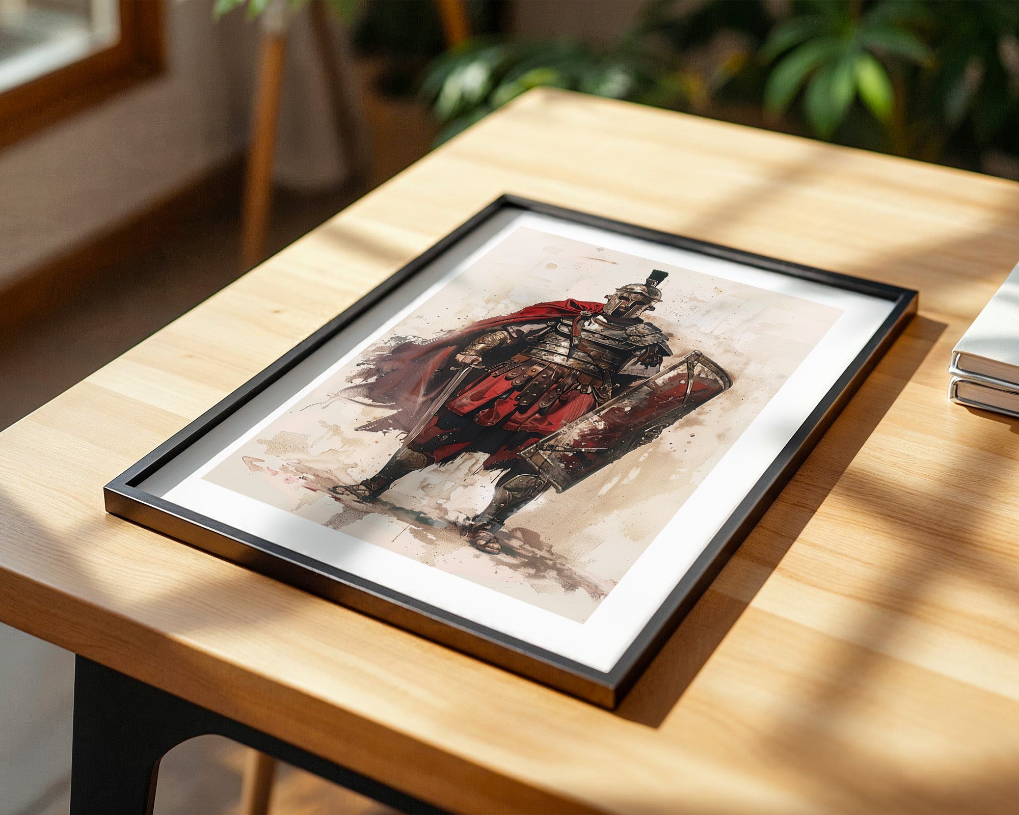 Römischer Soldat Roter Umhang