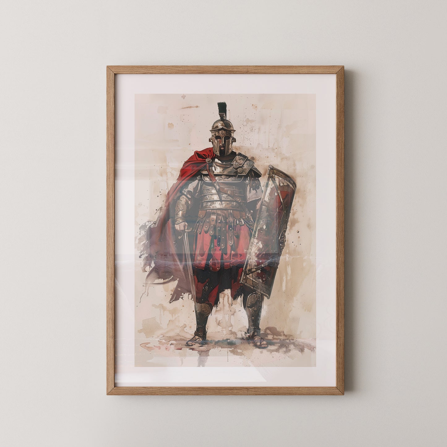 Römischer Soldat Roter Umhang
