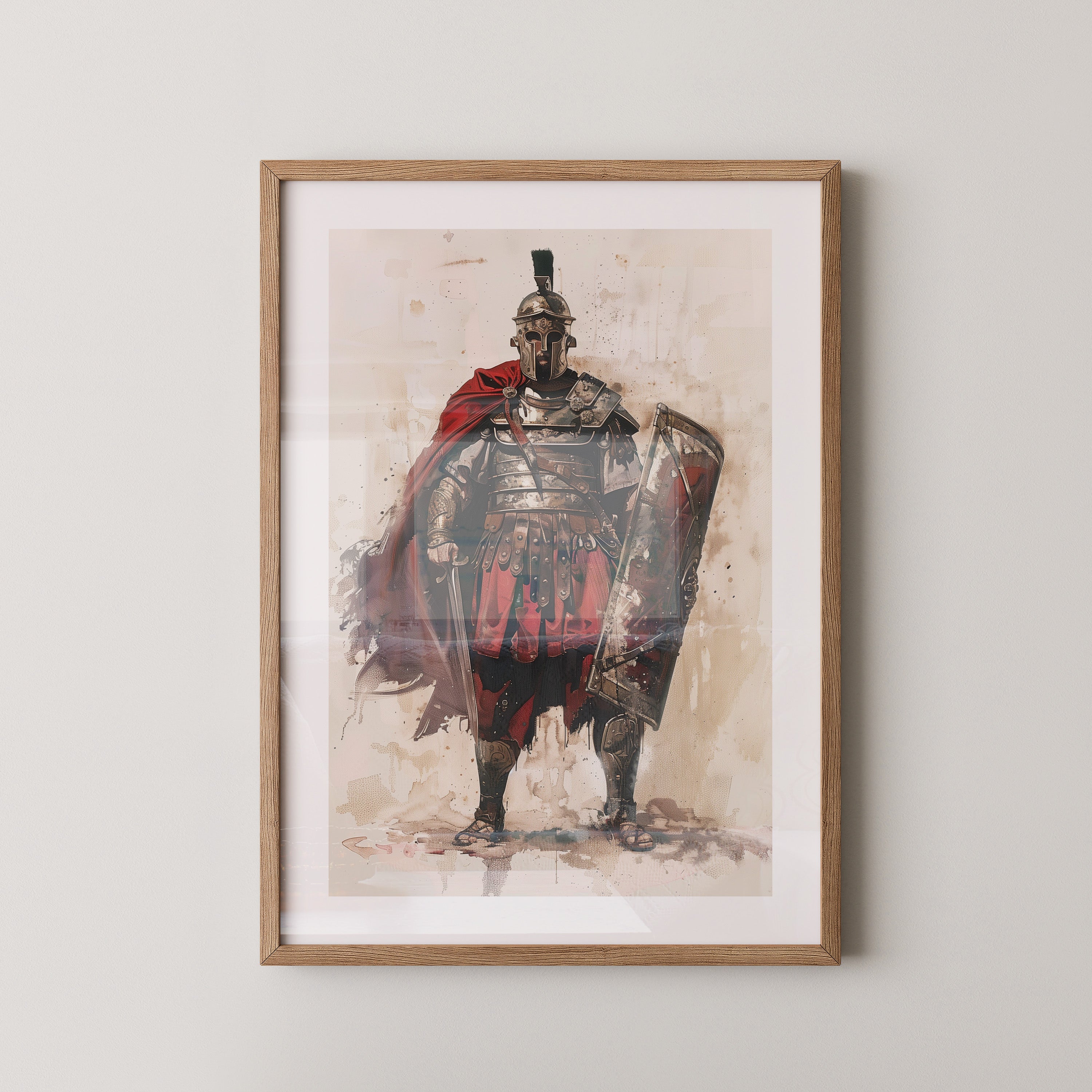 Römischer Soldat Roter Umhang