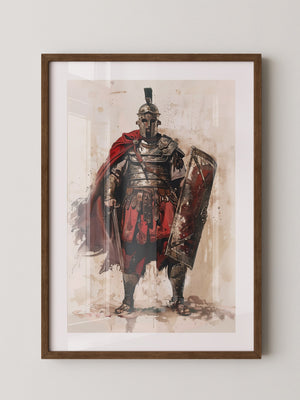 Römischer Soldat Roter Umhang