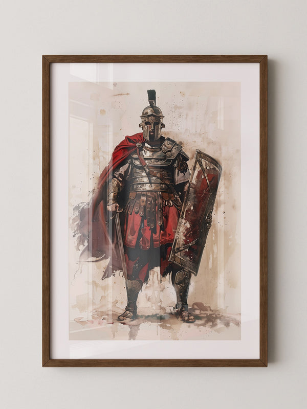 Römischer Soldat Roter Umhang