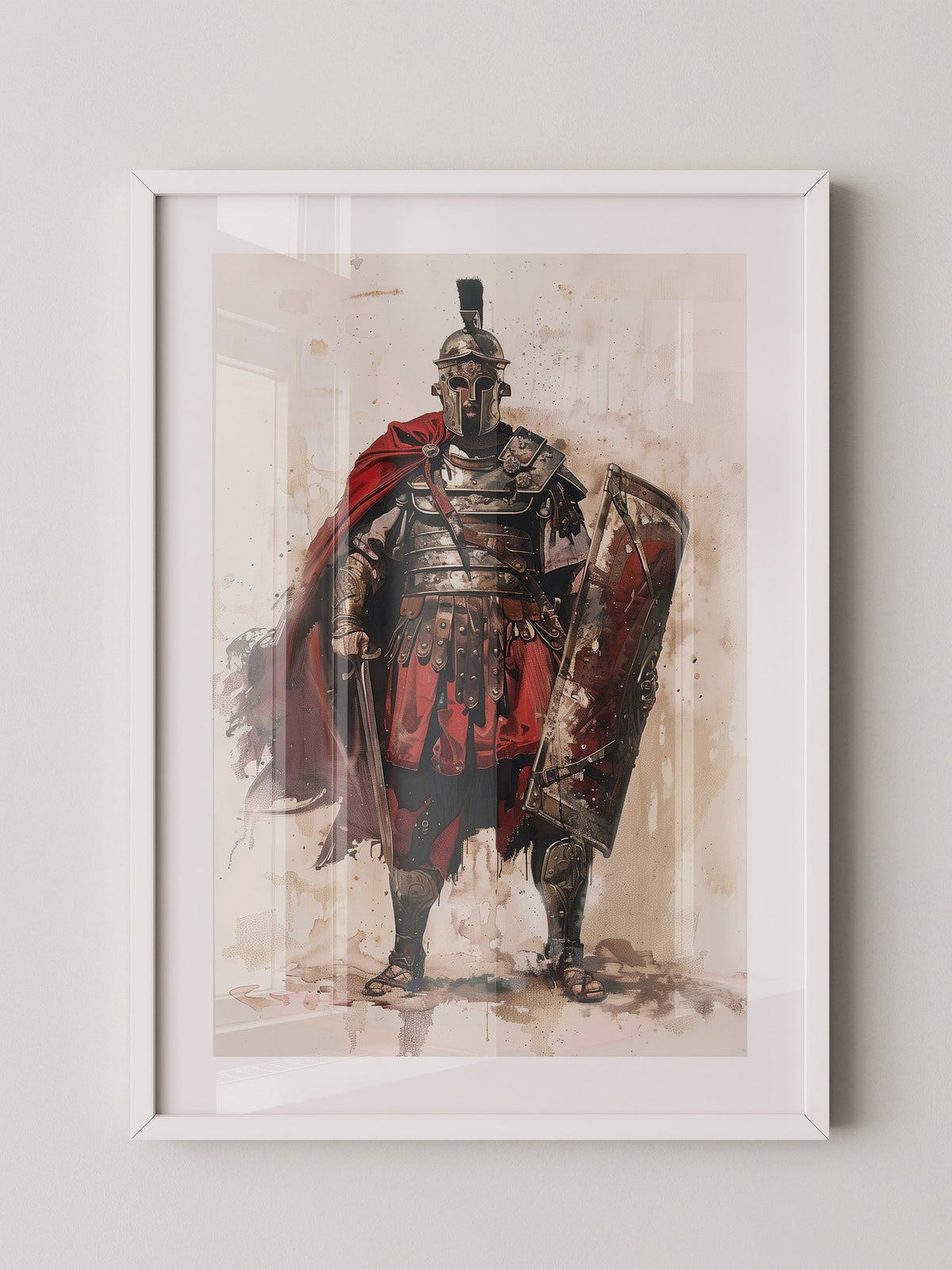 Römischer Soldat Roter Umhang