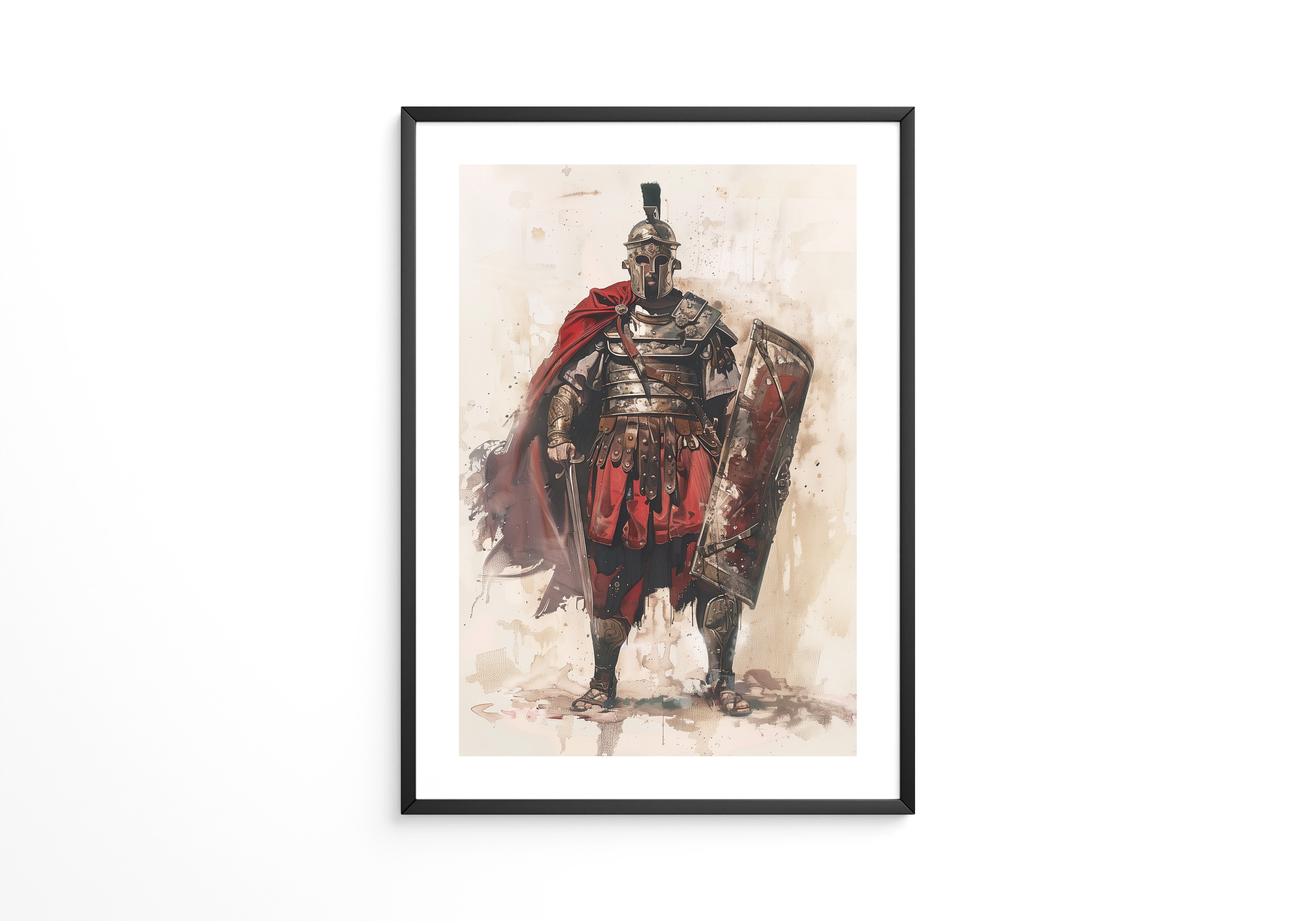 Römischer Soldat Roter Umhang