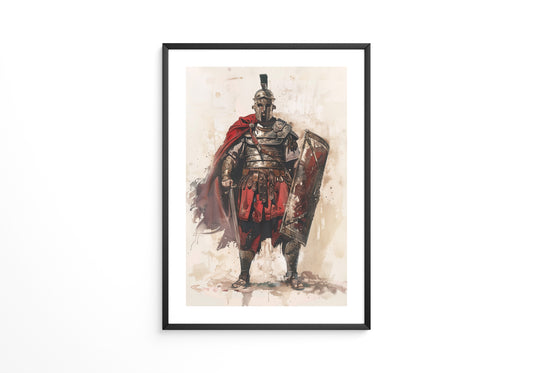 Römischer Soldat Roter Umhang