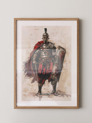Römischer Soldat Roter Umhang