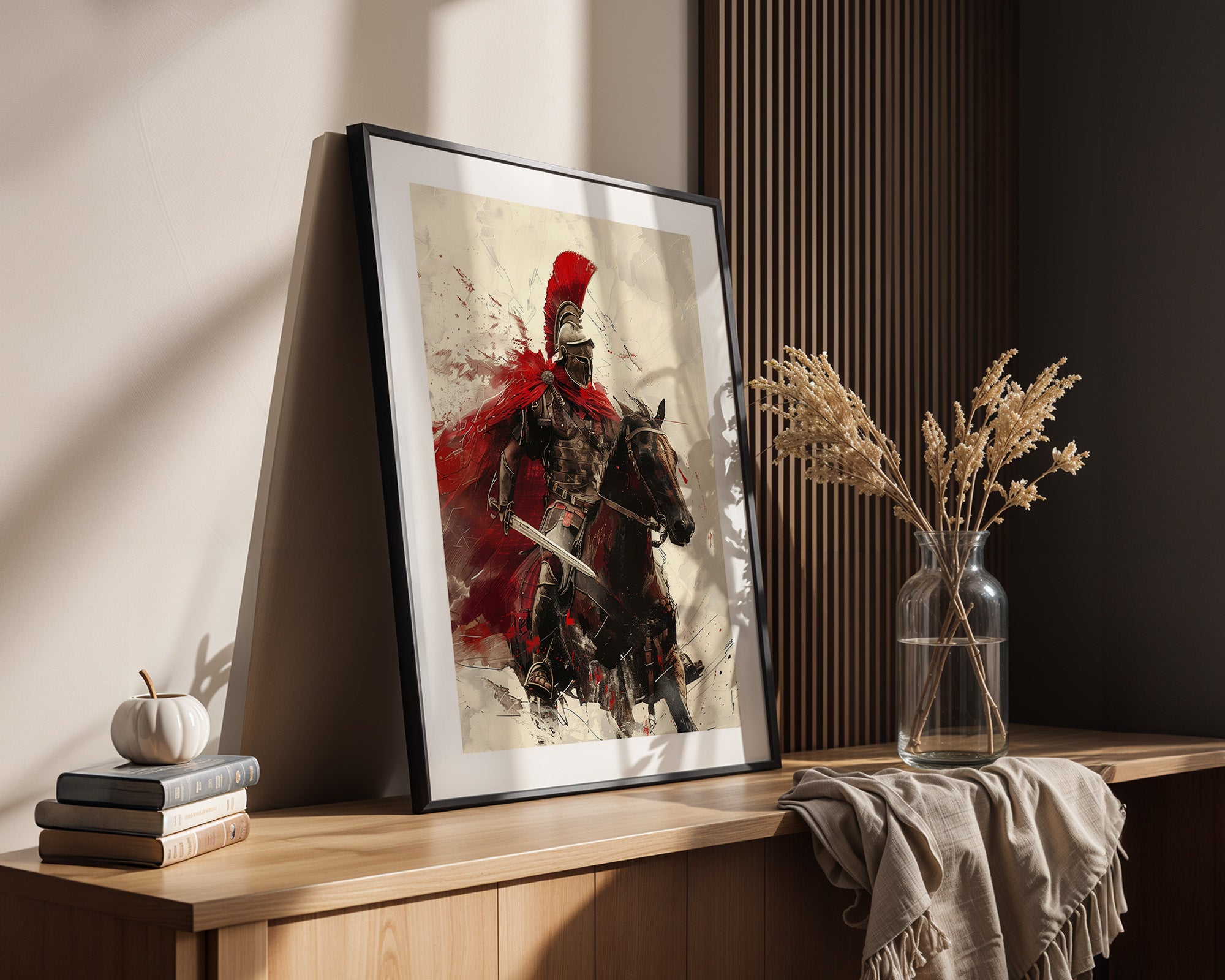 Römischer Krieger Rotmalerei