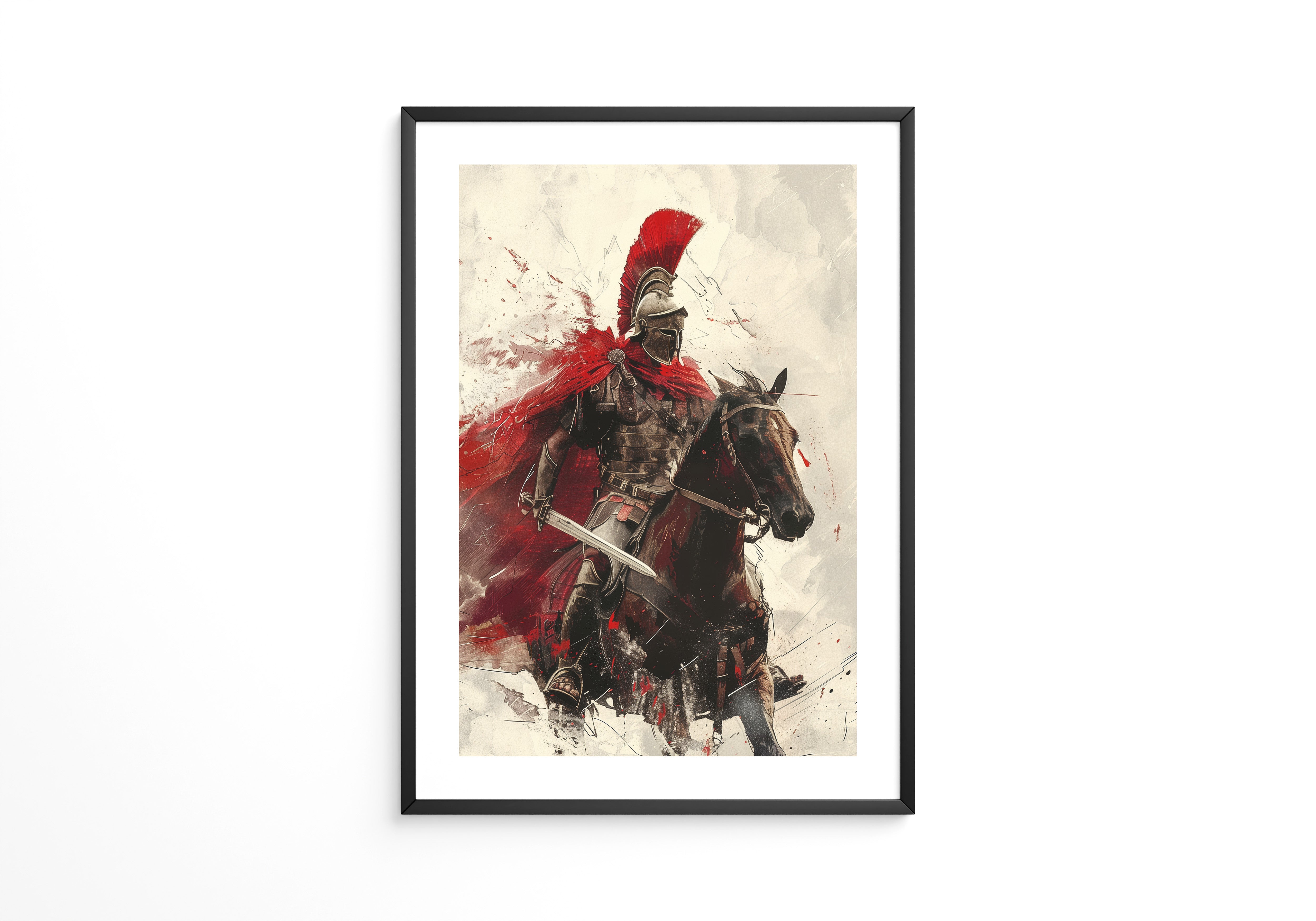 Römischer Krieger Rotmalerei