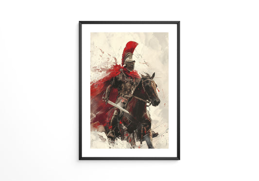 Römischer Krieger Rotmalerei