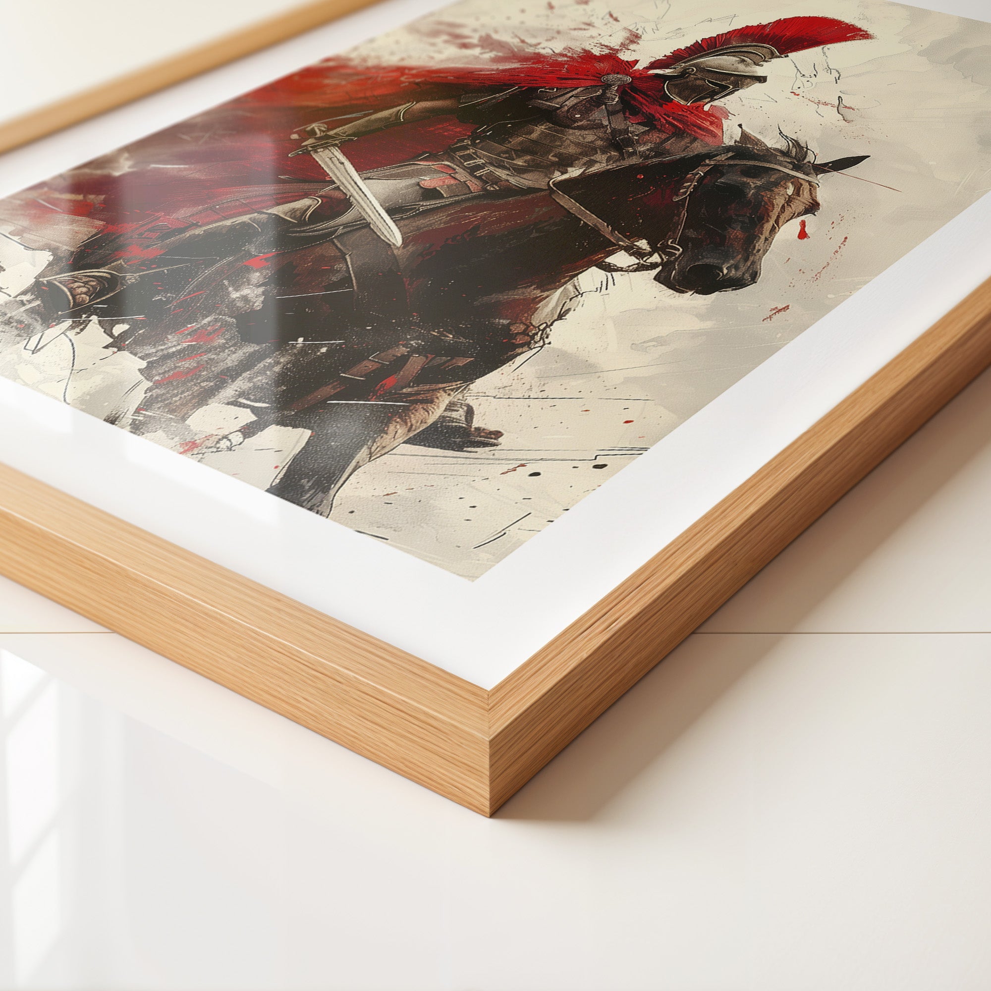 Römischer Krieger Rotmalerei