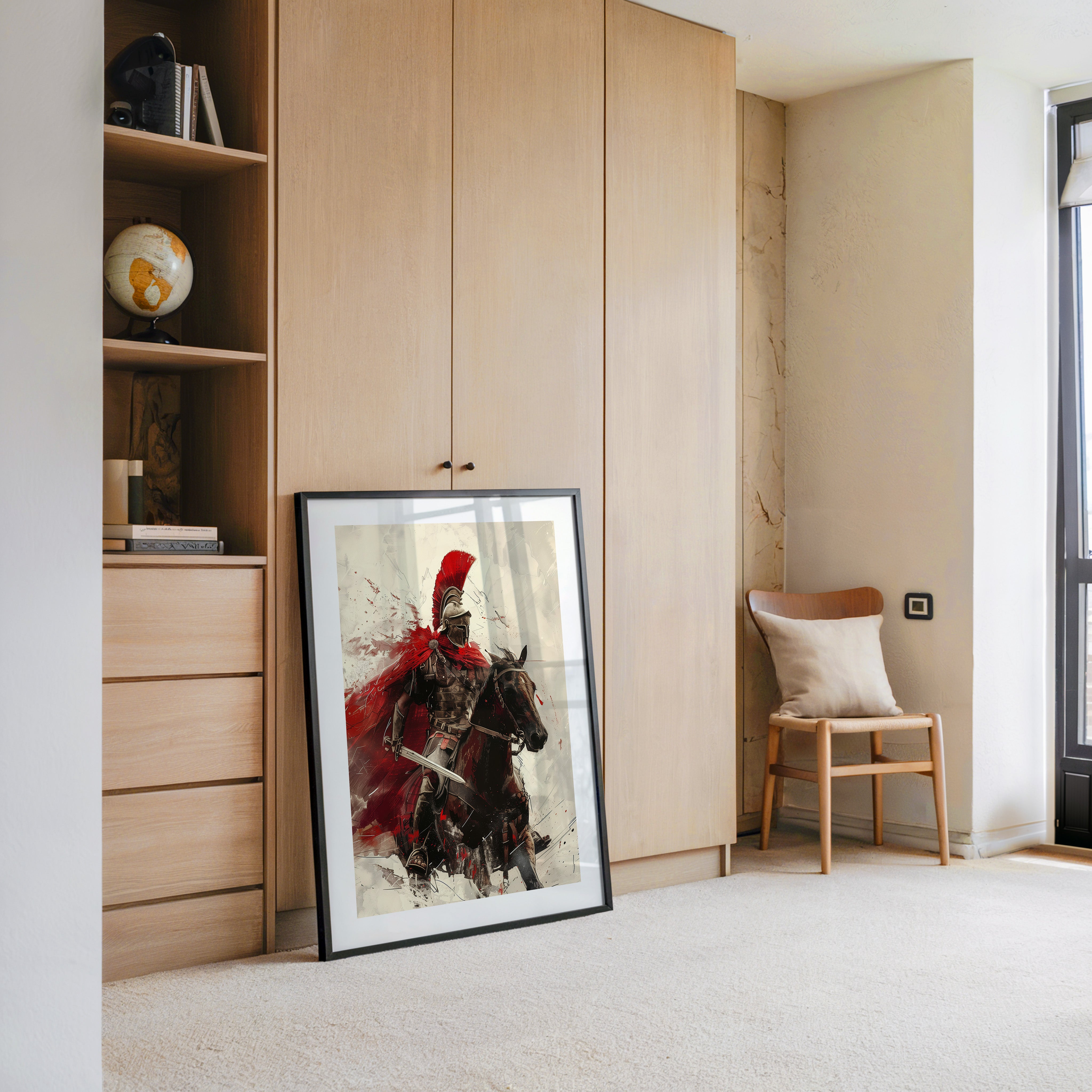 Römischer Krieger Rotmalerei