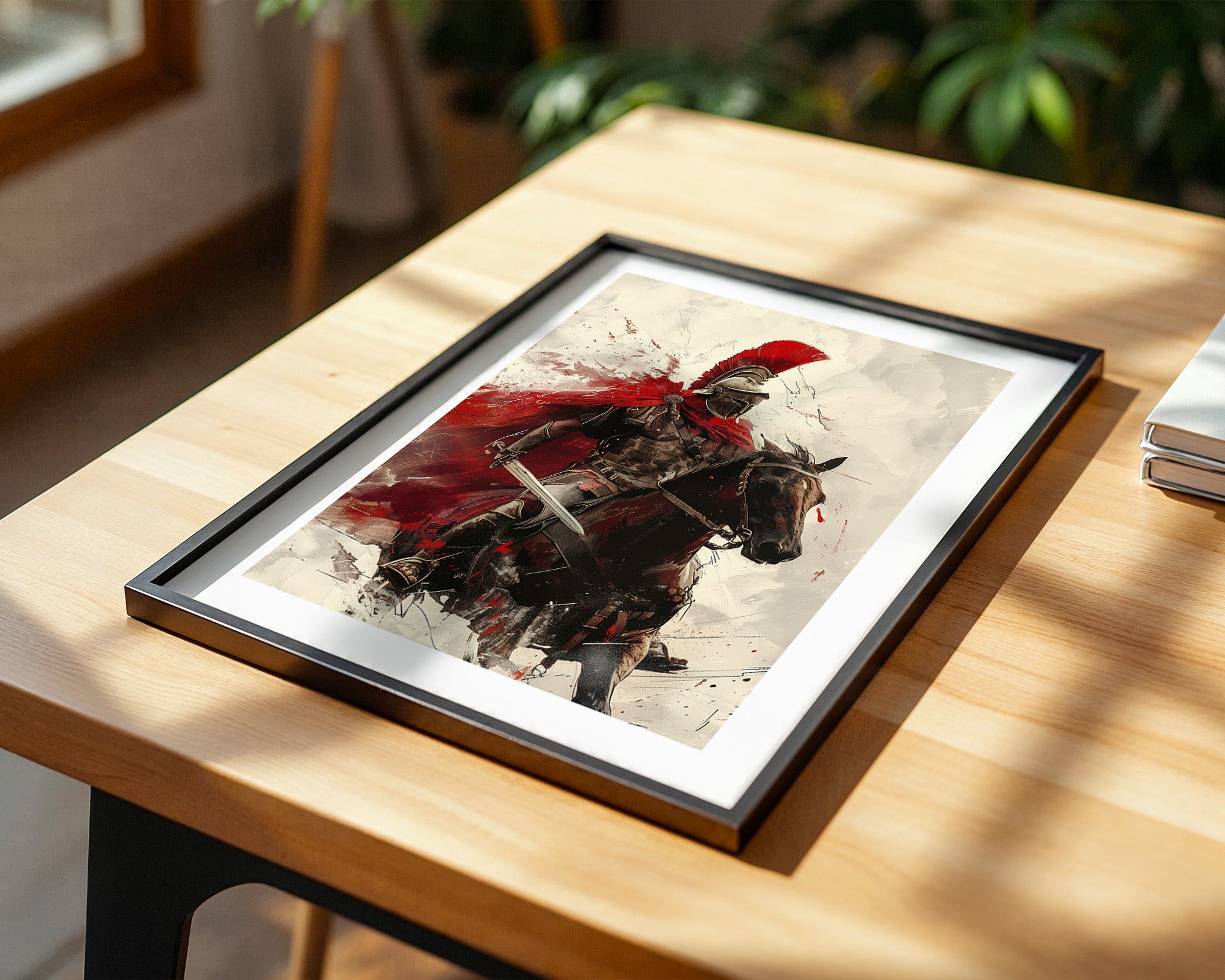 Römischer Krieger Rotmalerei