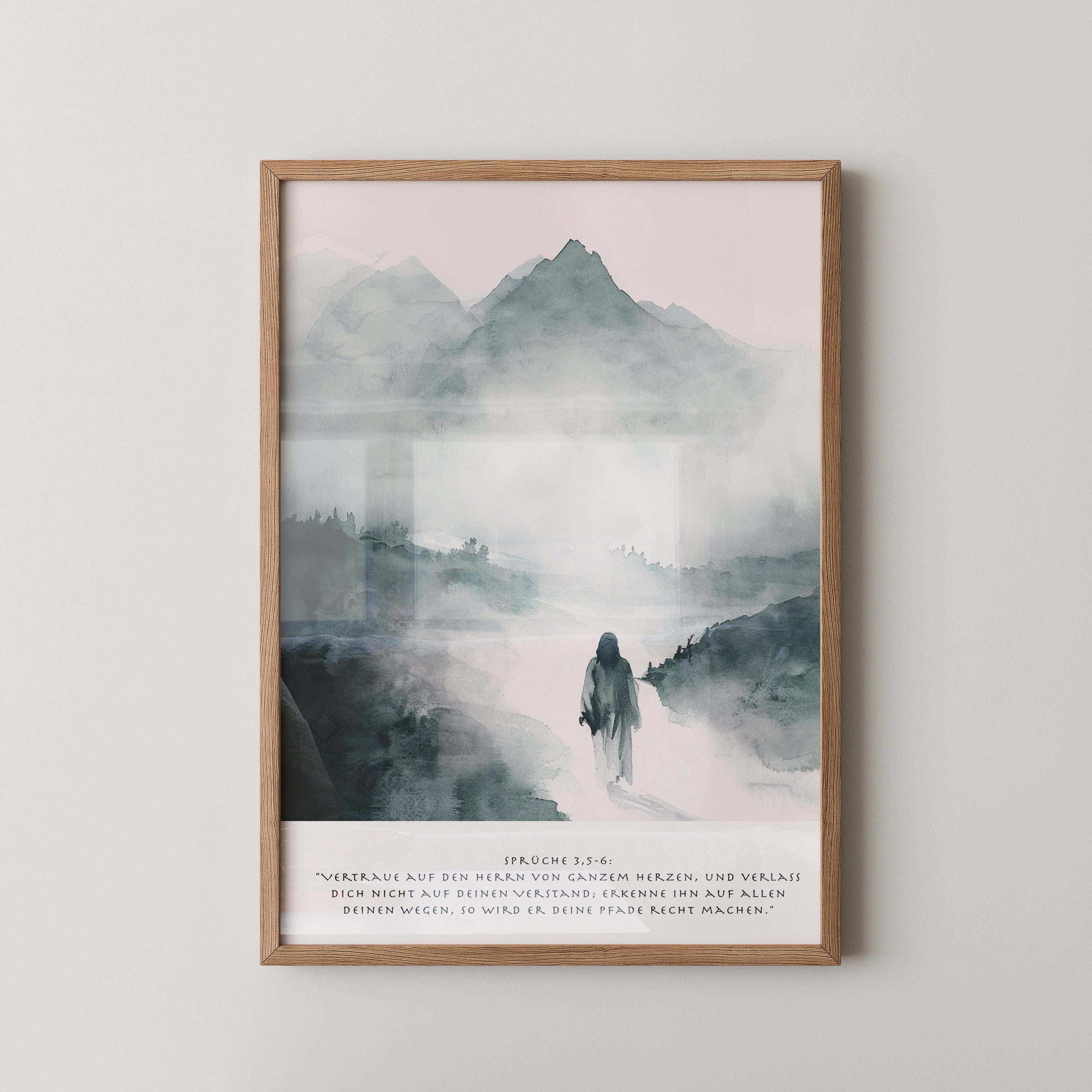 Mensch Silhouette Nebel Malerei