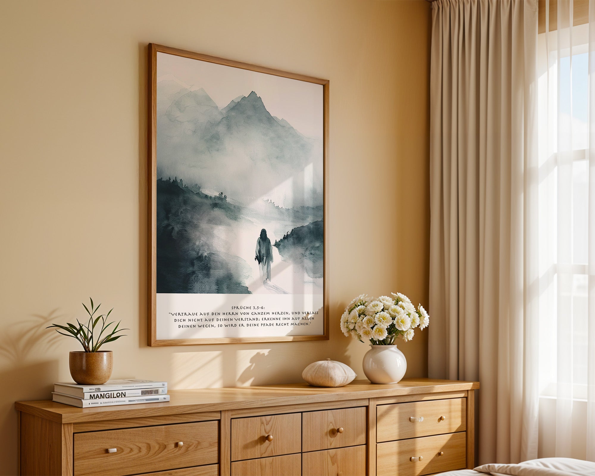 Mensch Silhouette Nebel Malerei