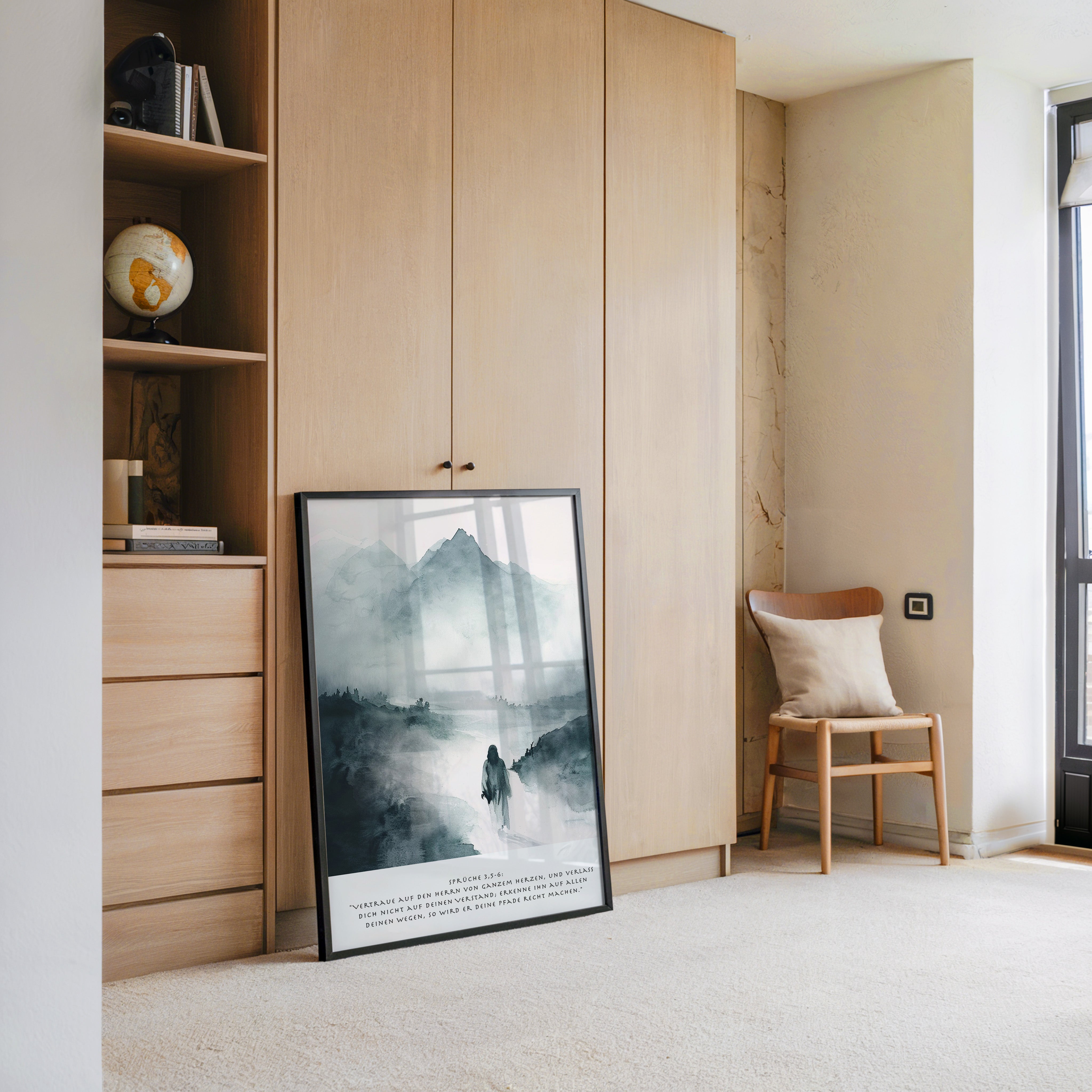 Mensch Silhouette Nebel Malerei