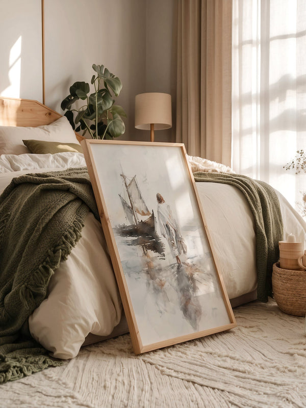 Mensch Schiff Aquarellstil