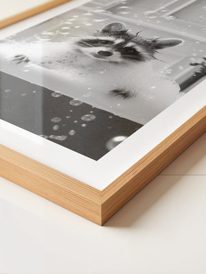 Kleiner Waschbär Badewanne Seifenblasen