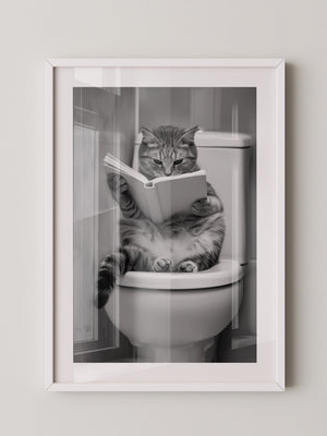 Katze Toilette Buch Lesevergnügen