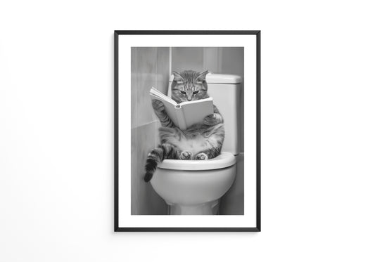Katze Toilette Buch Lesevergnügen