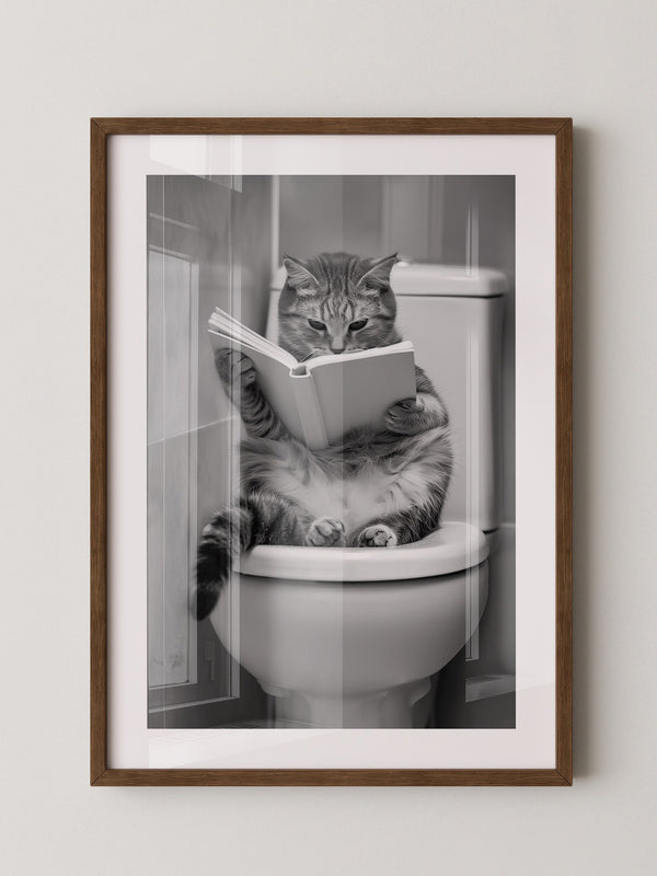 Katze Toilette Buch Lesevergnügen