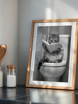 Katze Toilette Buch Lesevergnügen