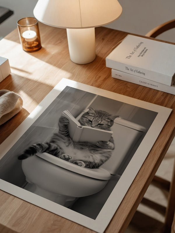 Katze Toilette Buch Lesevergnügen