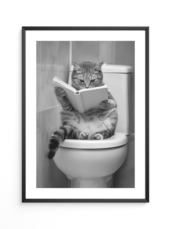 Katze Toilette Buch Lesevergnügen