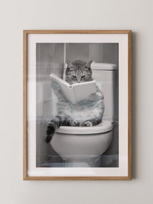 Katze Toilette Buch Lesevergnügen