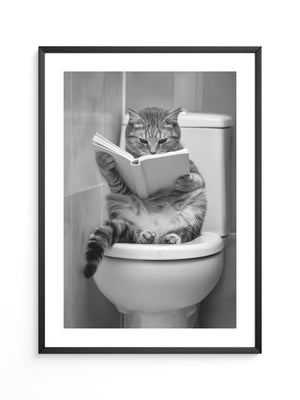 Katze Toilette Buch Lesevergnügen