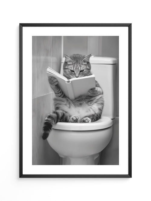 Katze Toilette Buch Lesevergnügen