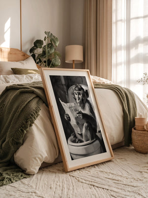 Affe Zeitung Toilettenszene