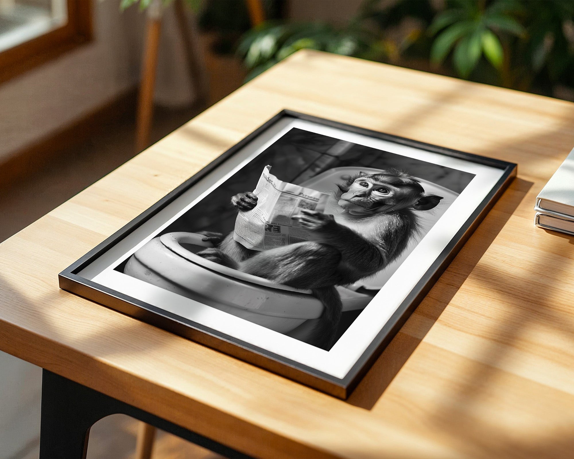 Affe Zeitung Toilettenszene