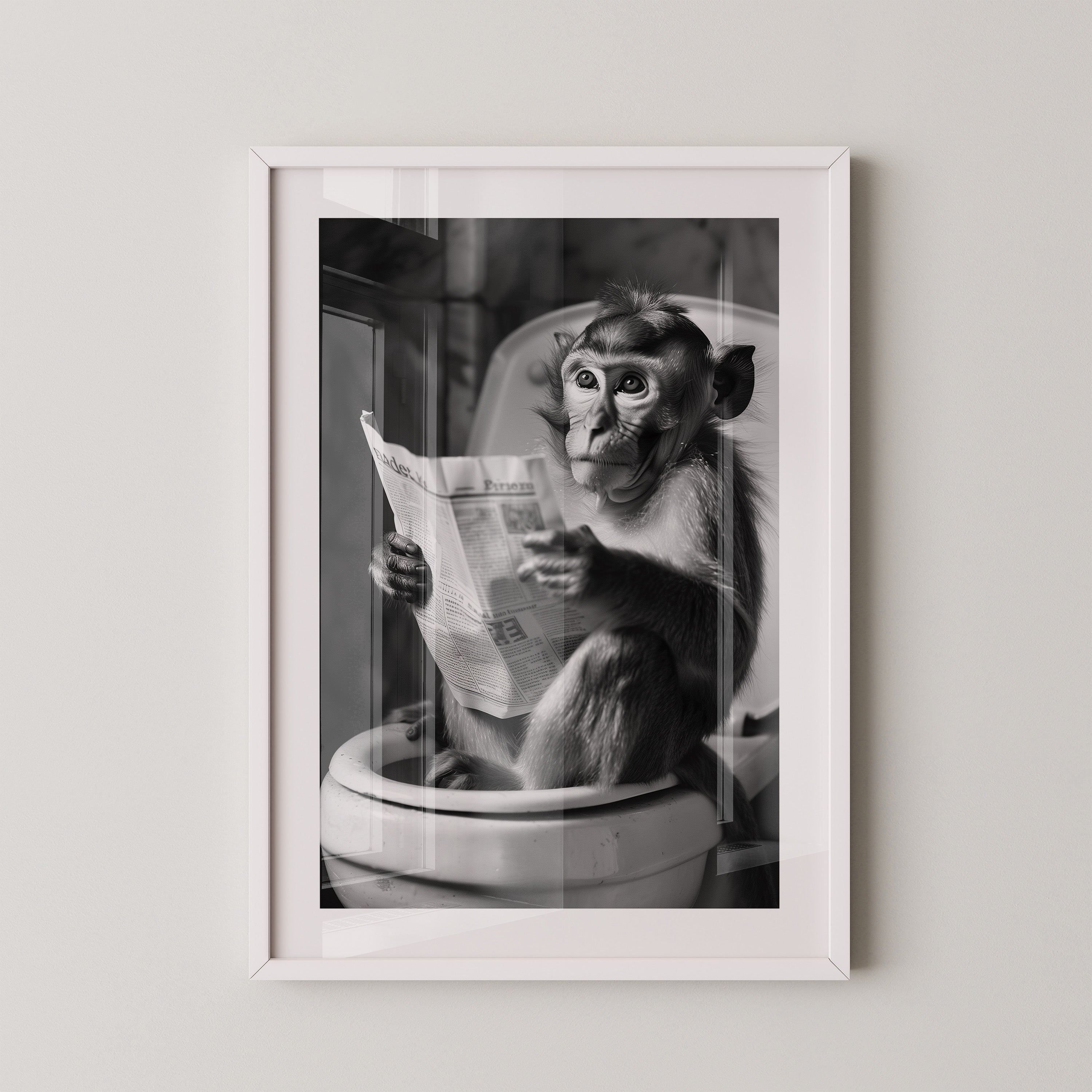 Affe Zeitung Toilettenszene