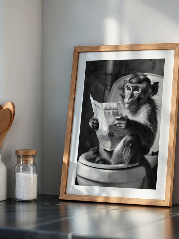 Affe Zeitung Toilettenszene