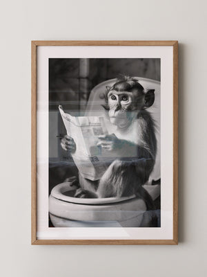 Affe Zeitung Toilettenszene