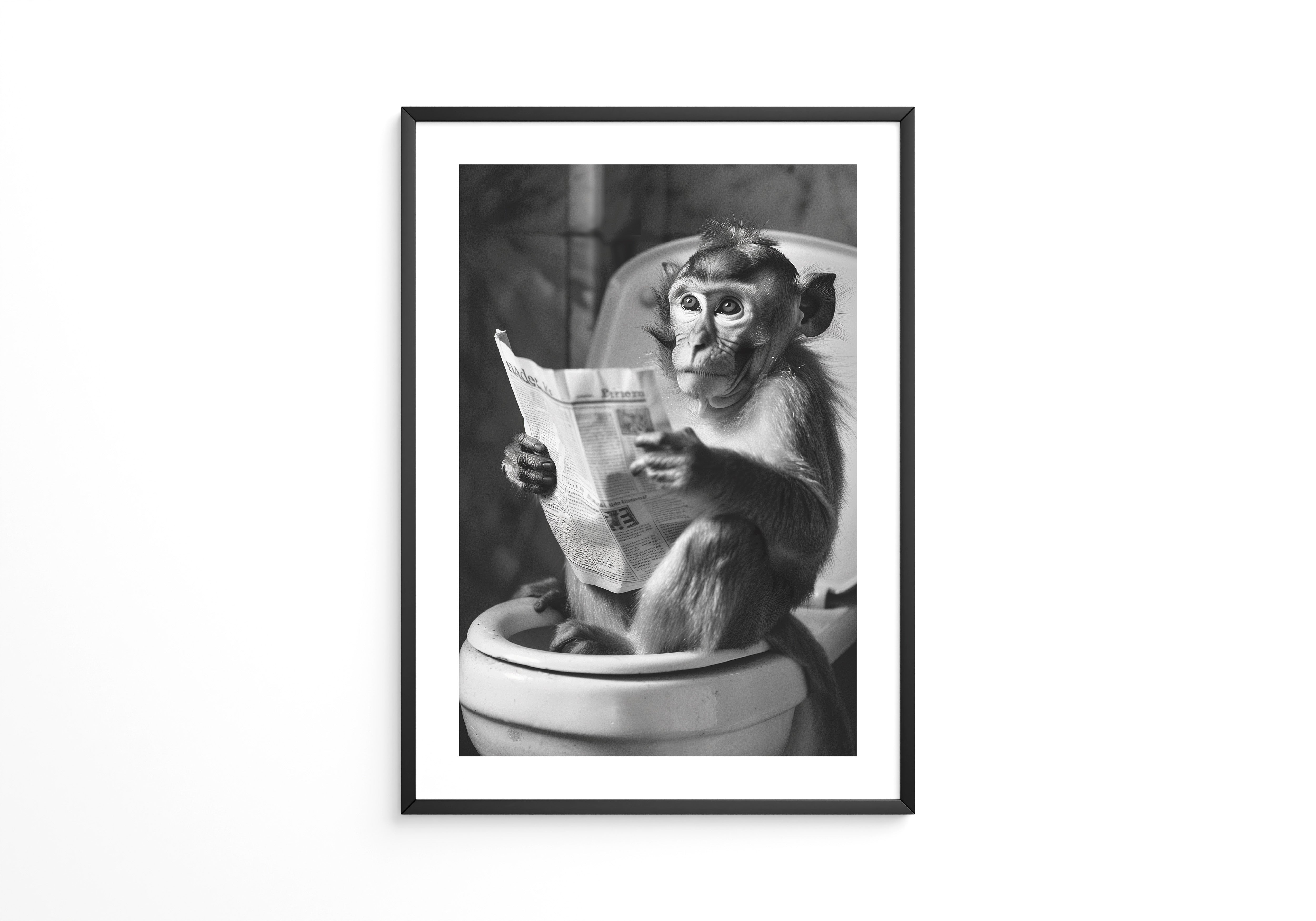 Affe Zeitung Toilettenszene